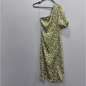 Morrisday Leighton Floral One Shoulder Midi Dress XS